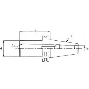 1560GBF - DIN 69871/A MORSE CONE REDUCTION CHUCKS FOR MILLING CUTTERS - Prod. SCU